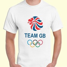 Team GB T-Shirt England UK Union Jack Flag T-Shirt Man's Unisex Sports T-Shirt