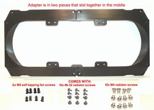 360mm Radiator 2x 180mm Fans to 2x 180mm Fan Slots Mounting Bracket Adapter Mod