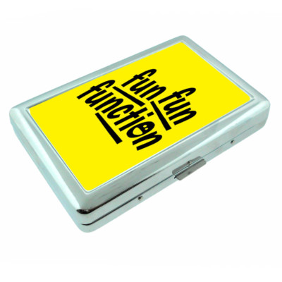 Fun Fun Function Em1 Silver Metal Cigarette Case RFID Protection Wallet