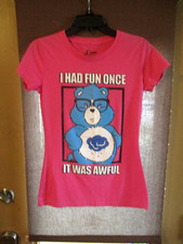 2013 CARE BEARS GRUMPY I HAD FUN ONCE IT WAS AWFUL WOMENS TOP T-SHIRT Sz. MEDIUM