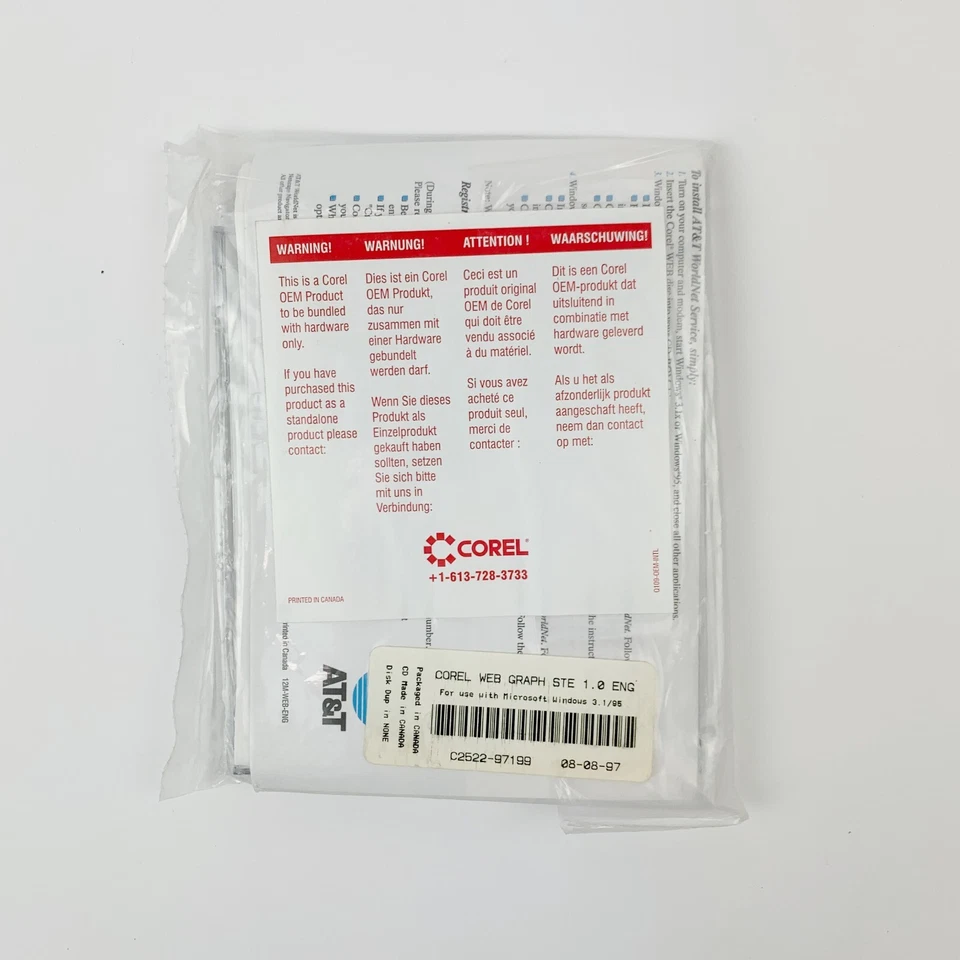 Corel Web Graphics Suite CD-Rom Windows 3.1 95 Game Jewel Case New Sealed - Image 2 of 3