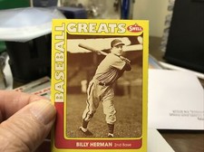 BILLY HERMAN 1990 SWELL BASEBALL GREATS #39