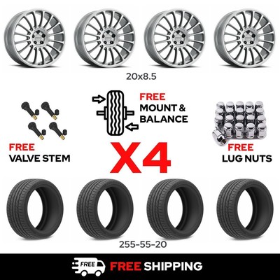 20'' VISION 477 Monaco w/ 255/55R20 Wheel & Tire for 2024 Toyota Grand Highlander