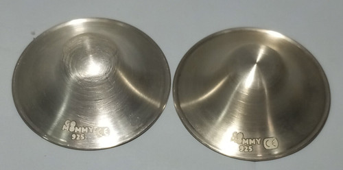 GoMommy Silver Nursing Cups Nipple Shields Covers Breastfeeding 7 Grams - 1 3/4"