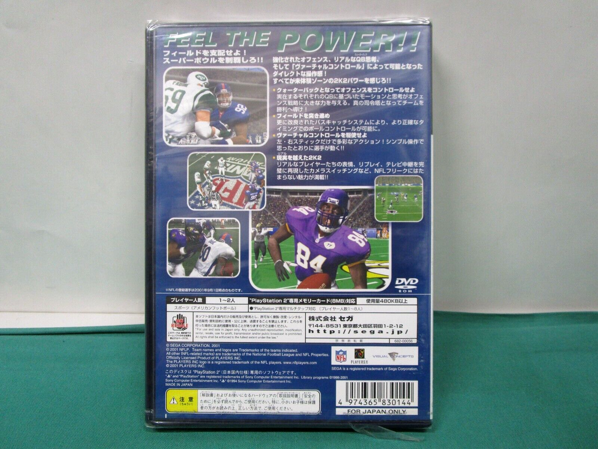 PlayStation2 -- NFL 2K2 Sega Sports -- New & Sealed!! PS2. JAPAN