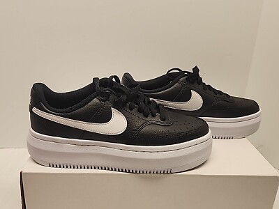 NEW* Women Nike Court Vision Alta LTR Black/White (DM0113 002