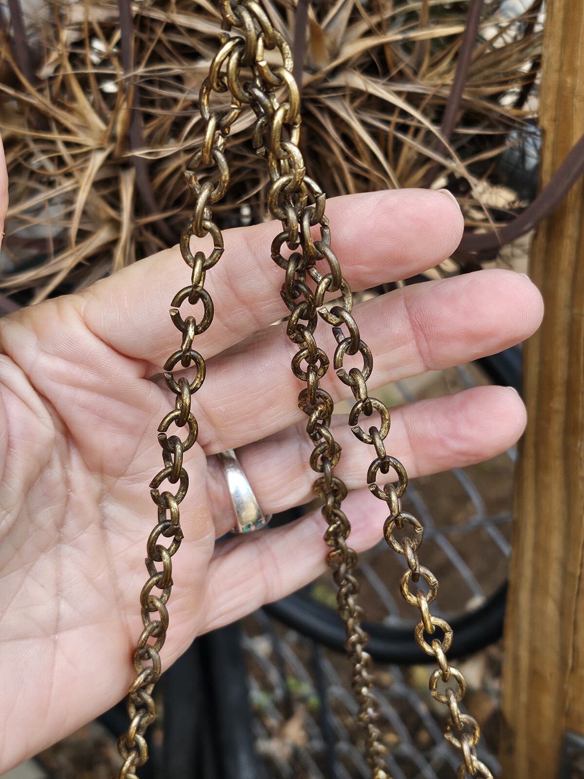 Mid Century Modern Mascot Int. Brutalist Hanging Candle Holder Gold Pendant 