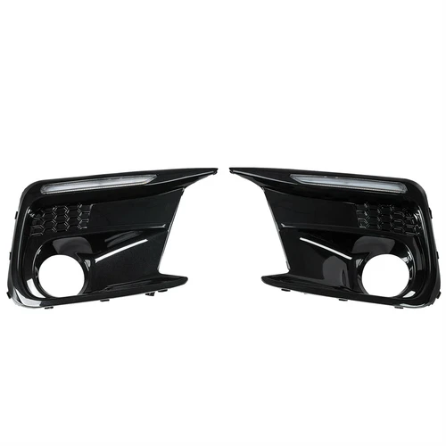 White/Amber Running LED DRL Fog Light Bezel Kit For 2018-2021 Subaru WRX/WRX STI - Picture 11 of 12