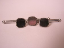 5/16" Gray Square Mother of Pearl Vintage SWANK Formal Tux Shirt Stud set c345