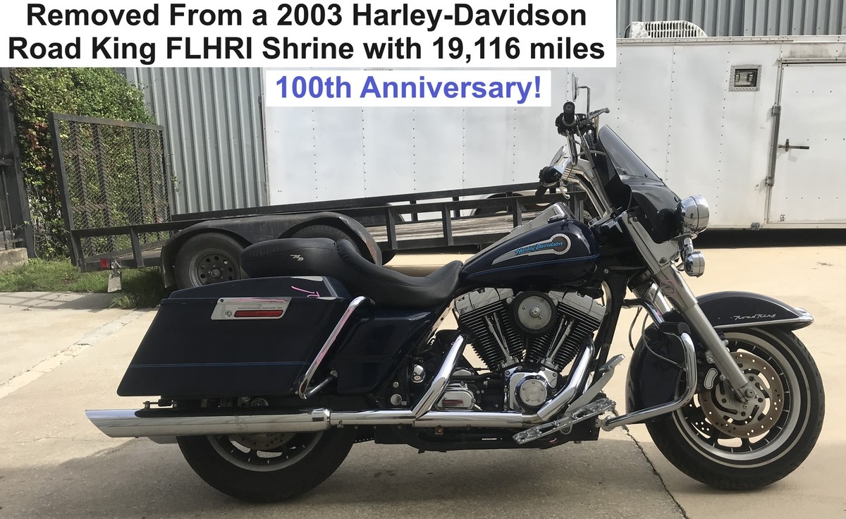 2003 Harley Road King Right Side Frame Cover Panel LUXURY BLUE