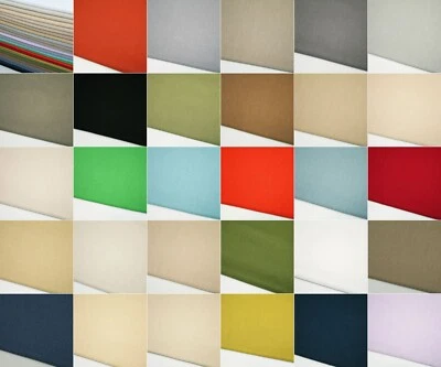 Linen Cotton Blend Plain Natural Fabric dressmaking embroidery❤ 40 Colours❤