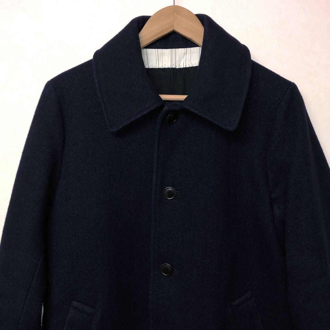 visvim Herge Coat Wool Stainless Steel Collar Men