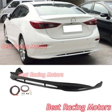 For 2014-2018 Mazda 3 4dr Sedan Mz Style Rear Bumper Lip Abs