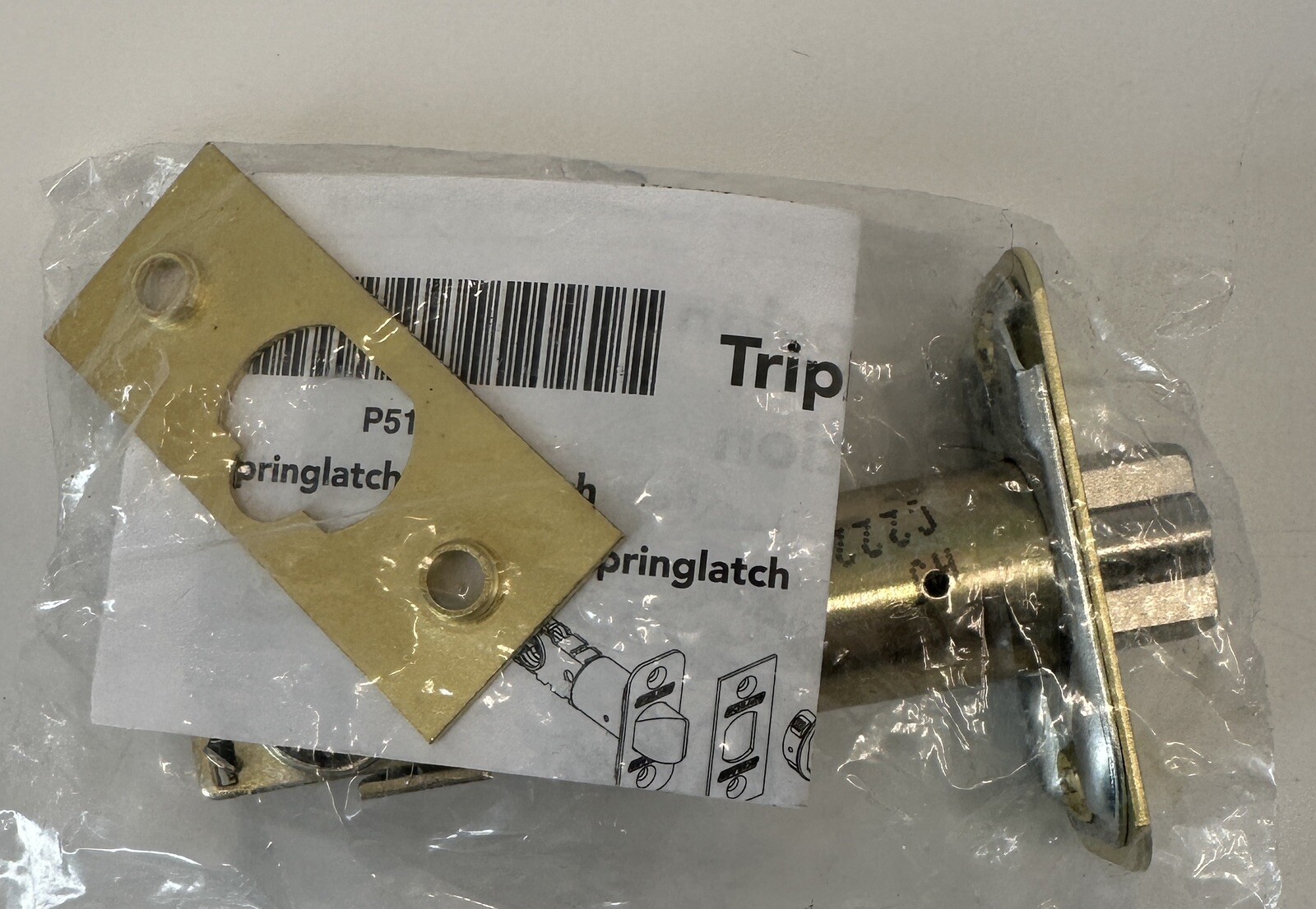 Schlage Triple Option Adjustable Springlatch/ Deadlatch Bright Brass