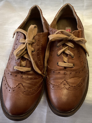 Oxfords Low Block Heels Shoes 