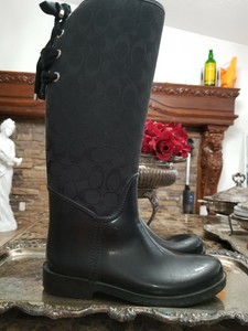 coach rain boots size 9