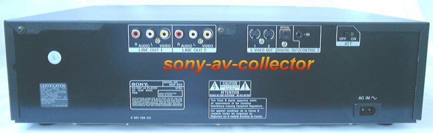 Sony MDP-650 Auto Reverse MultiDisc CD CDV LD LaserDisc Sony MDP-650 Auto Reverse MultiDisc CD CDV LD LaserDisc