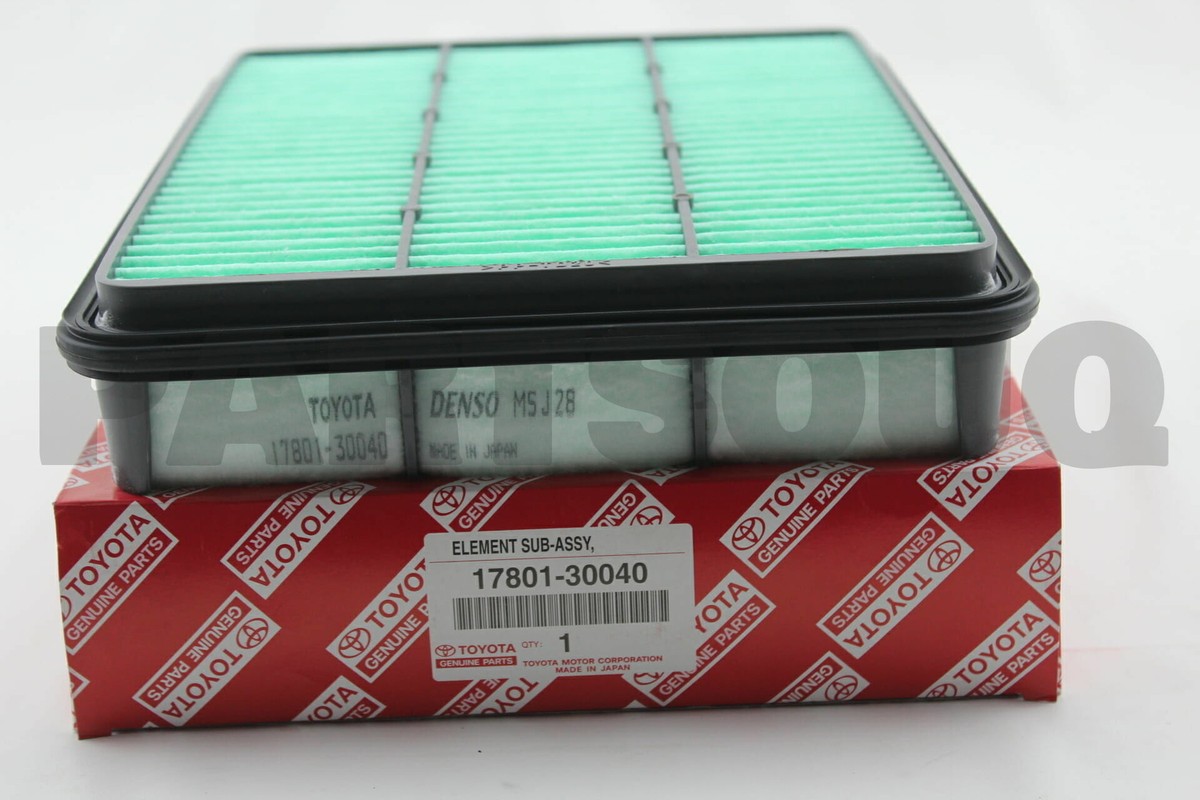 1780130040 Genuine Toyota ELEMENT SUB-ASSY, AIR CLEANER FILTER