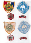 LOT OF 4 Embroidered 1961 CANADIAN JAMBOREE SHIFF RESERVATION Boy Scout Patches