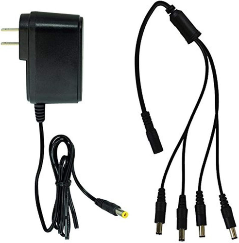 🦉 Night Owl Security SPF-CAMP-2A Camera Adapter w/ 4-Way Power Splitter Black - Picture 2 of 5