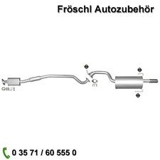 Für 2,0 2,5 Auspuff komplette Auspuffanlage Kit neu a*