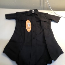 Flying Cross Women's Short Sleeve Command Shirt With Zipper Black Size 28