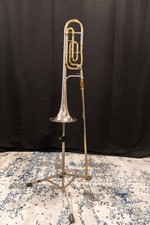 H.N. White King 3B Silversonic Trombone w/ f-trigger Pre-1966 BAM case