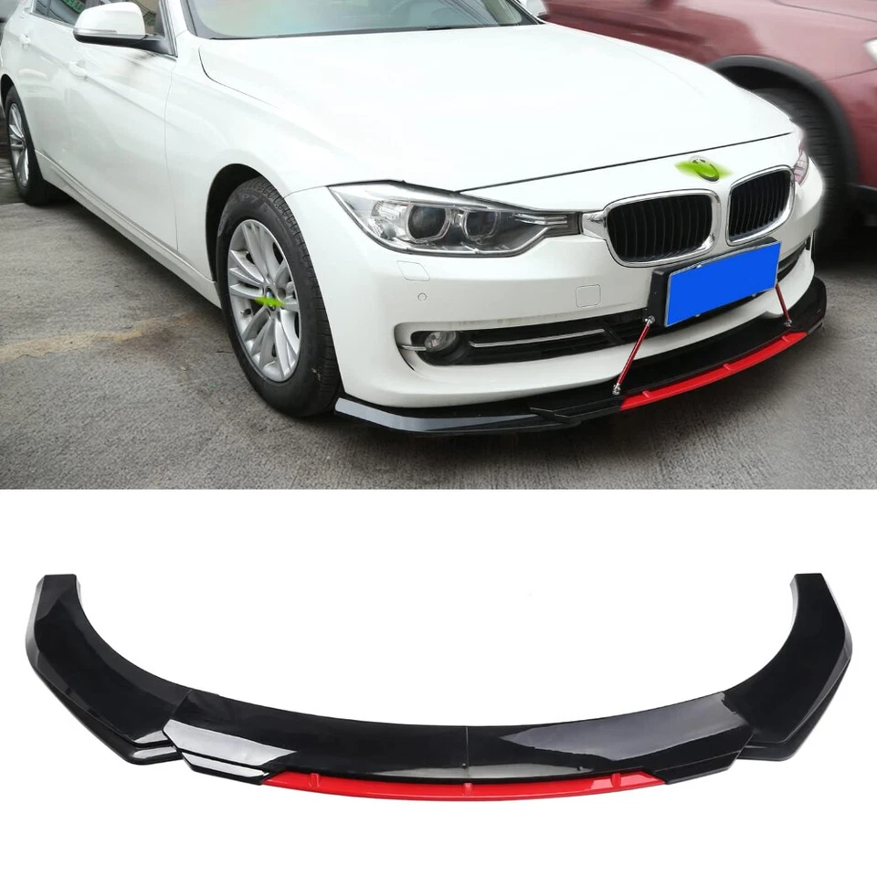 For Dodge Charger 2006-2014 Glossy Black Front Bumper Lip Splitter / Stut Rods - Imagem 3 de 4