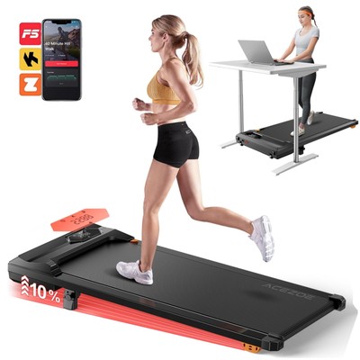 Walking Pad Treadmill with Incline, Under Desk Treadmills for Home Office, 10...