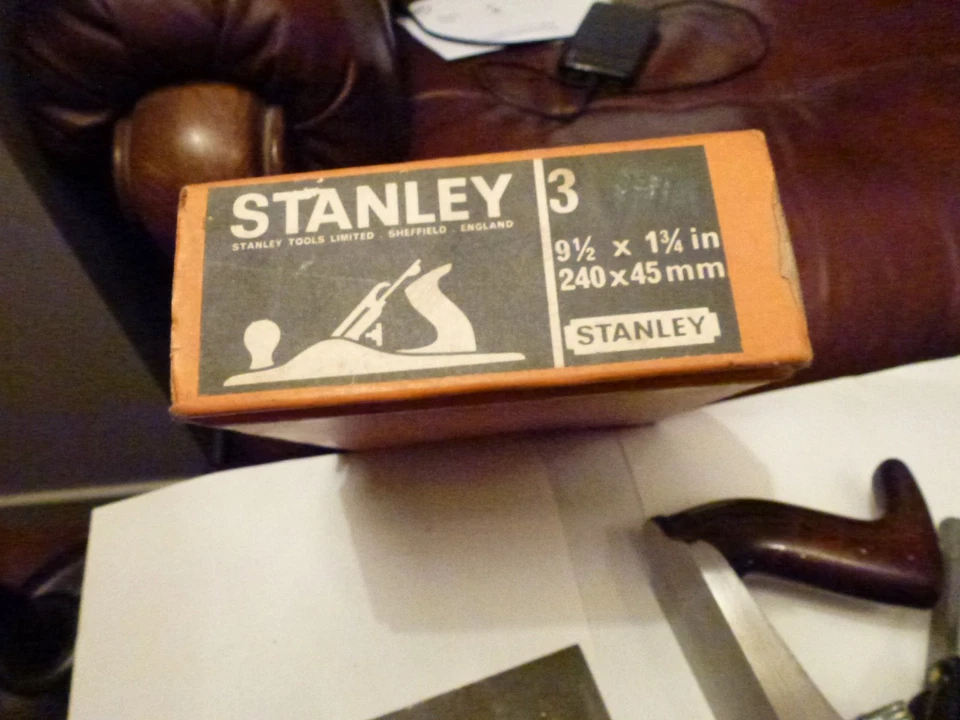 VINTAGE .STANLEY, BAILEY, NO 3 VINTAGE SMOOTHING PLANE BOXED - Image 3 of 4