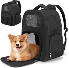 Pet Backpack Carrier for Small Dogs Cats up to 15 lbs, Airline Approved Bag