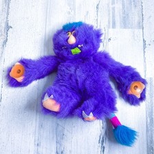 Russ Weirdo Willy Monster Pet Purple Plush Window Clinger Toy 13  Vintage