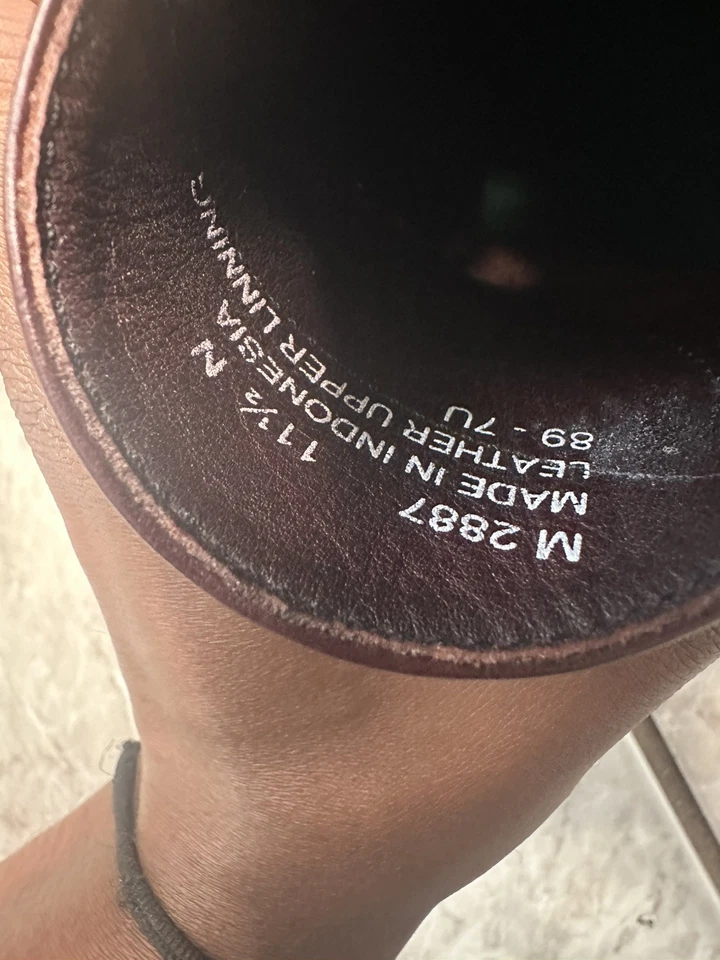 Zapatos sin cordones DresSports by Rockport de cuero borgoña Penny para hombre 11 1/2 Foto 4 de 4