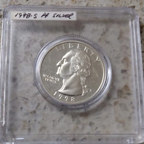 1998 Washington Quarter Silver Proof Uncirculated San Francisco Mint