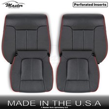 2011-2014 Fits Ford F-150 Leatherette Perf. Front Replacement Seat Covers Black