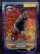 2024-25 Topps Chrome - Enrique Freeman #111 Purple Speckle Refractor /299 (RC)
