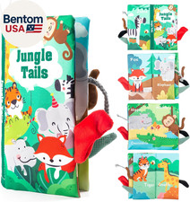 Baby Books Toys,Touch and Feel Crinkle Cloth Book for Infants   Early Learning,