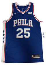 Nike Philadelphia 76ers blue jersey Ch 21.8 Inches NBA basketballExcellent Co
