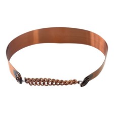 Vintage Renior of California S Copper Bombshell Double Chain Belt USA 1940s-60s