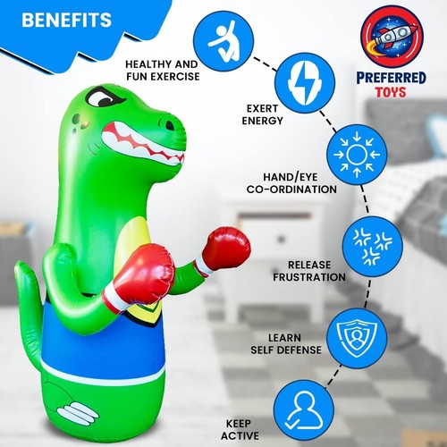 - Inflatable Punching Bag for Kids - Bop Bag Inflatable Punching - Picture 7 of 9