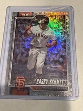 2026 Topps Series 1 Casey Schmitt Topps Logo Silver Rainbow Foil Giants