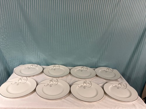 LENOX Simply Fine VOILA Bone China (2) Lg. 9.5" Bowls & (8) 11" Plates - Picture 4 of 9