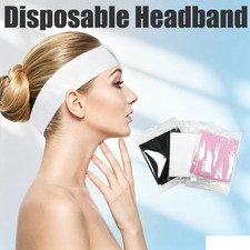 Disposable Headband for Facials Spa Stretch Non-Woven Soft Hair Bands
