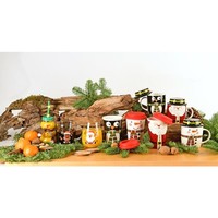 Trinkglas +Strohhalm Weihnachten Advent GläSer GeträNk Geschirr Punsch Tee Bowle