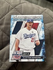 2021 Clayton Kershaw Outstanding Opening Day Card - Los Angeles Dodgers - OOD-9