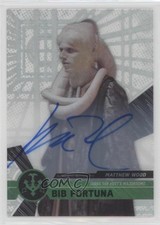 2017 Topps Star Wars High Tek Matthew Wood Bib Fortuna #28 Auto 5sf