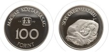 Hungary - Hungary 100 Huf 1990 - Sos Gyermekfalu - 12g, Ø 31mm Km#700