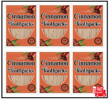 600 Picks Cinnamon Flavored Toothpicks Bulk Cinnamon Toothpicks for Adults Oral