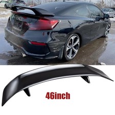 Gloss Black 46 Rear Trunk Spoiler Lip Wing Racing For Honda Civic 2-door Coupe