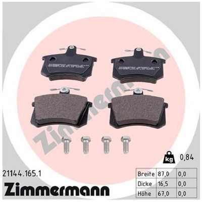Satz Bremsbeläge Bremsklötze hinten für Fiat Croma 154 id78662